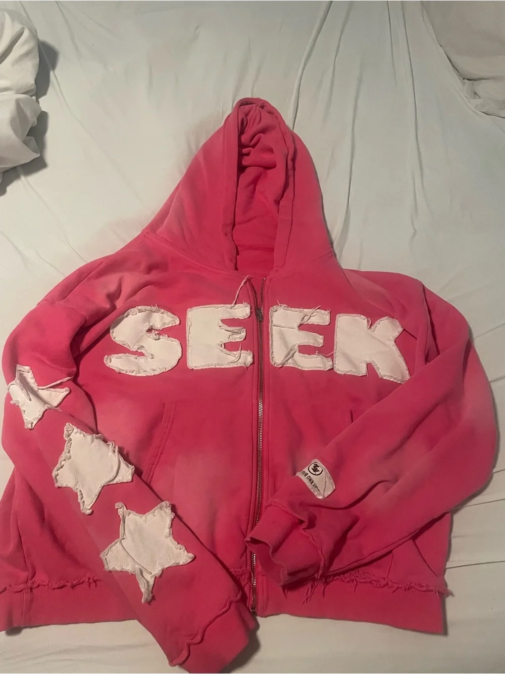 Pink time loop visions hoodie size xl